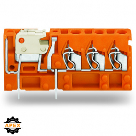 WAGO | 742-158 | STACKABLE 3-CONDUCTOR PCB TERMINAL BLOCK; W