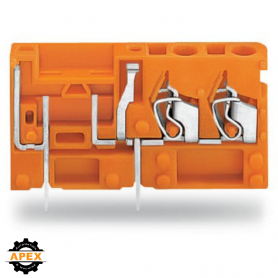 WAGO | 742-166 | STACKABLE 2-CONDUCTOR PCB TERMINAL BLOCK; W
