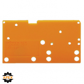 WAGO | 742-650 | END PLATE; SNAP-FIT TYPE; 1.5 MM THICK; ORA