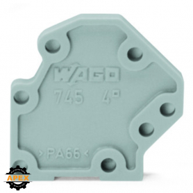 WAGO | 745-3100 | END PLATE; 1.5 MM THICK; SNAP-FIT TYPE; GR