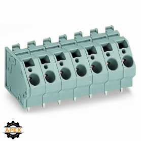 PCB TERMINAL BLOCK; 6 MM²; PIN SPACING 10 MM; 2-POLE; CAGE C