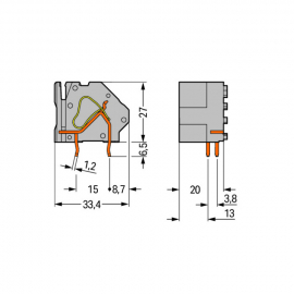 WAGO | 745-881/006-000 | STACKABLE PCB TERMINAL BLOCK; 16 MM