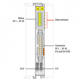 WAGO | 750-1400 | 16-CHANNEL DIGITAL INPUT; 24 VDC; 3 MS; RI