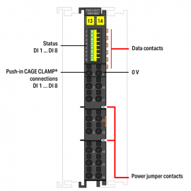 WAGO | 750-1417/040-000 | 8DI, 24 VDC 3MS LSS 2-WIRE XTR