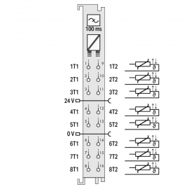 WAGO | 750-1425 | 8-CHANNEL DIGITAL INPUT; PTC; LIGHT GRAY