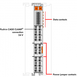 WAGO | 750-1605 | POTENTIAL DISTRIBUTION; 16-WAY, 24 V; -