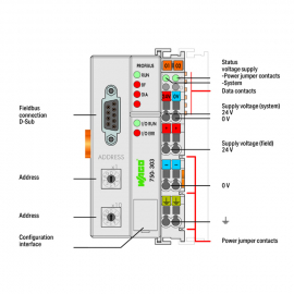 WAGO | 750-303 | FIELDBUS COUPLER PROFIBUS DP; 1ST GENERATIO