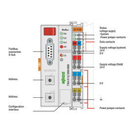 WAGO | 750-315/300-000 | FIELDBUS COUPLER MODBUS; RS-485; 11