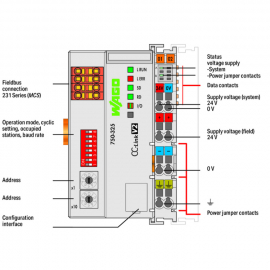 WAGO | 750-325 | FIELDBUS COUPLER CC-LINK; LIGHT GRAY