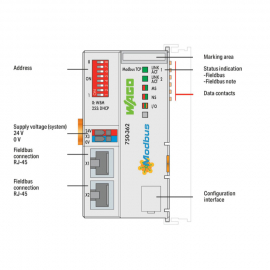 WAGO | 750-362 | FIELDBUS COUPLER MODBUS TCP; 4TH GENERATION