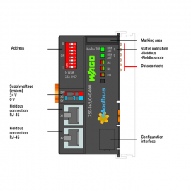 WAGO | 750-362/040-000 | FIELDBUS COUPLER MODBUS TCP; 4TH GE