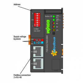 WAGO | 750-362/040-000 | FIELDBUS COUPLER MODBUS TCP; 4TH GE