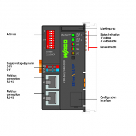 WAGO | 750-363/040-000 | FIELDBUS COUPLER ETHERNET/IP; 4TH G