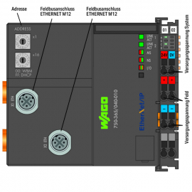 WAGO | 750-365/040-010 | FC ETHERNET/IP M12 G4 XTR