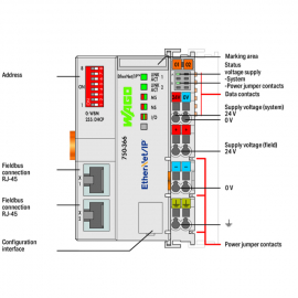 WAGO | 750-366 | FIELDBUS COUPLER ETHERNET/IP; 4TH GENERATIO