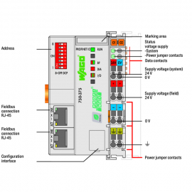 WAGO | 750-375 | FIELDBUS COUPLER PROFINET IO; 3RD GENERATIO