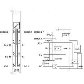 WAGO | 750-404/000-005 | 2 UP COUNTER; 16 BITS; LIGHT GRAY