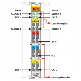 WAGO | 750-404/000-005 | 2 UP COUNTER; 16 BITS; LIGHT GRAY