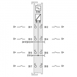 WAGO | 750-430/025-000 | 8-CHANNEL DIGITAL INPUT; 24 VDC; 3