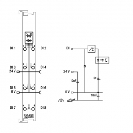 WAGO | 750-430/040-000 | 8-CHANNEL DIGITAL INPUT; 24 VDC; 3