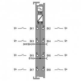 WAGO | 750-430/040-000 | 8-CHANNEL DIGITAL INPUT; 24 VDC; 3