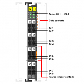 WAGO | 750-430/040-000 | 8-CHANNEL DIGITAL INPUT; 24 VDC; 3