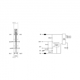 WAGO | 750-438 | 2-CHANNEL DIGITAL INPUT; NAMUR; INTRINSICAL