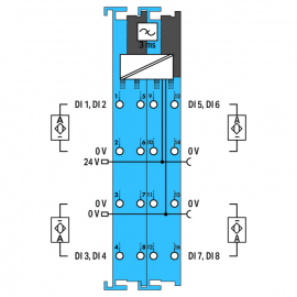 WAGO | 750-439/040-000 | 8-CHANNEL DIGITAL INPUT; NAMUR; INT