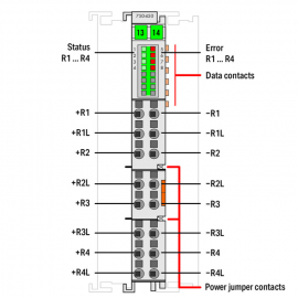 WAGO | 750-450 | 4-CHANNEL ANALOG INPUT; RESISTANCE MEASUREM