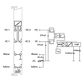 WAGO | 750-469/000-001 | 2-CHANNEL ANALOG INPUT; THERMOCOUPL