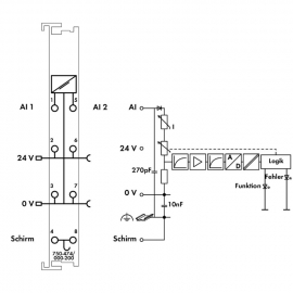 WAGO | 750-474/000-200 | 2-CHANNEL ANALOG INPUT; 4 … 20 MA;