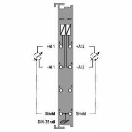 WAGO | 750-483/040-000 | 2-CHANNEL ANALOG INPUT; 0 ... 30 VD