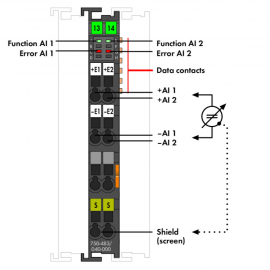 WAGO | 750-483/040-000 | 2-CHANNEL ANALOG INPUT; 0 ... 30 VD