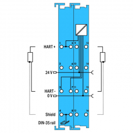 WAGO | 750-484 | 2-CHANNEL ANALOG INPUT; 4 … 20 MA HART; INT