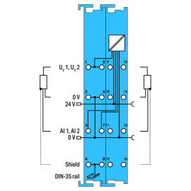 WAGO | 750-485 | 2-CHANNEL ANALOG INPUT; 4 … 20 MA; SINGLE-E