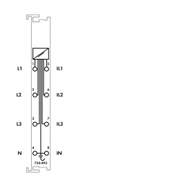 WAGO | 750-493 | 3-PHASE POWER MEASUREMENT; 480 VAC, 1 A; LI