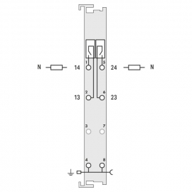 WAGO | 750-513 | 2-CHANNEL RELAY OUTPUT; AC 250 V; 2.0 A; PO