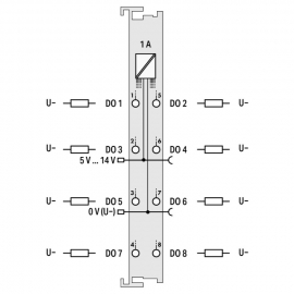 WAGO | 750-534 | 8-CHANNEL DIGITAL OUTPUT; 12 VDC; 1 A; -