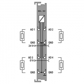 WAGO | 750-559/040-000 | 4-CHANNEL ANALOG OUTPUT; 0 ... 10 V