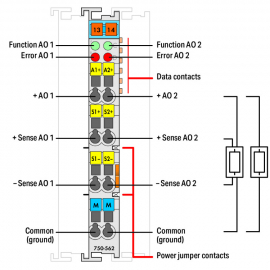 WAGO | 750-562 | 2-CHANNEL ANALOG OUTPUT; 0 … 10 V/±10 VDC;