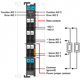 WAGO | 750-563/040-000 | 2-CHANNEL ANALOG OUTPUT; 0/4 … 20 M
