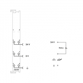 WAGO | 750-602 | POWER SUPPLY; 24 VDC; LIGHT GRAY