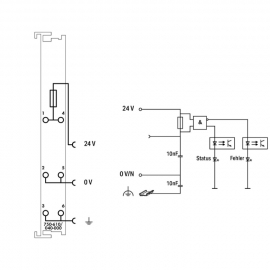 WAGO | 750-610/040-000 | POWER SUPPLY; 24 VDC; FUSE HOLDER;