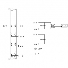 WAGO | 750-613 | SYSTEM POWER SUPPLY; 24 VDC; LIGHT GRAY