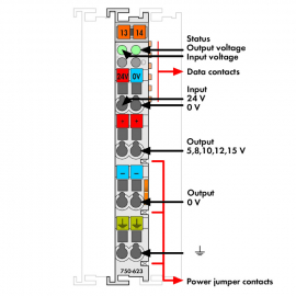 WAGO | 750-623 | POWER SUPPLY; 24 V/5 … 15 VDC; LIGHT GRAY