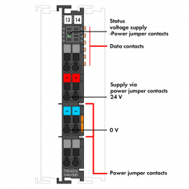 WAGO | 750-624/040-000 | FILTER MODULE FOR FIELD-SIDE POWER