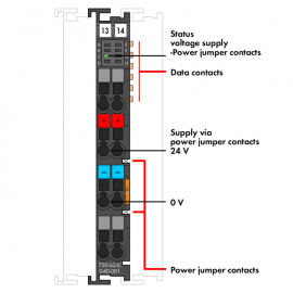 WAGO | 750-624/040-001 | FILTER MODULE FOR FIELD-SIDE POWER