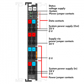 WAGO | 750-626/040-000 | SUPPLY FILTER; 24 VDC; HIGHER ISOLA