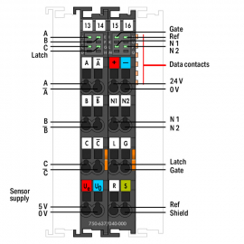 WAGO | 750-637/040-000 | INC. ENCODER 5 VDC,  DARK GRAY