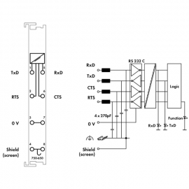 WAGO | 750-650 | RS-232 C SERIAL INTERFACE; 9600 BAUD; NONE;